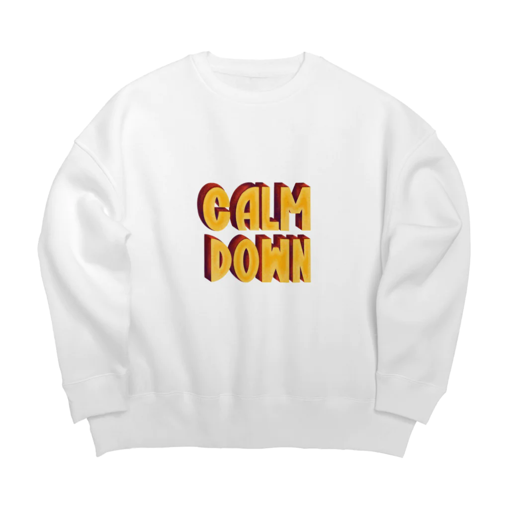 The ink and bottleのCalm down  Big Crew Neck Sweatshirt