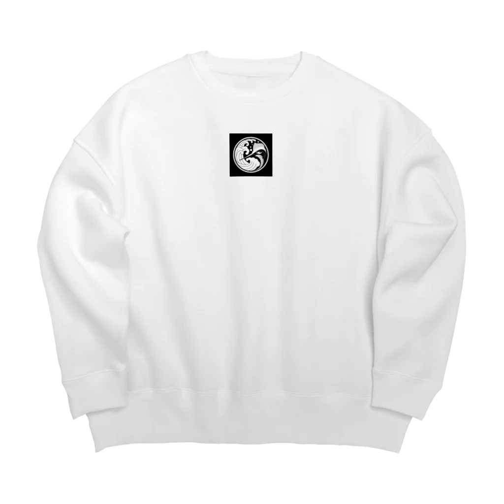 雑貨屋 加治木のロゴ反転缶バッジ Big Crew Neck Sweatshirt