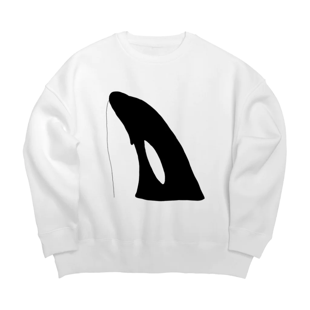 POLAR BEARの呼吸をしに来たシャチ Big Crew Neck Sweatshirt