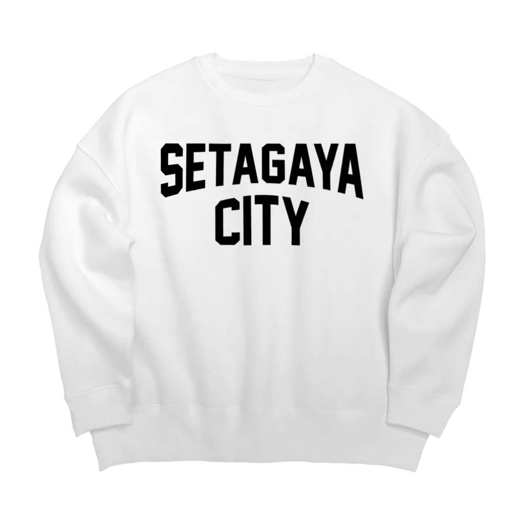 JIMOTO Wear Local Japanの世田谷区 SETAGAYA CITY ロゴブラック Big Crew Neck Sweatshirt