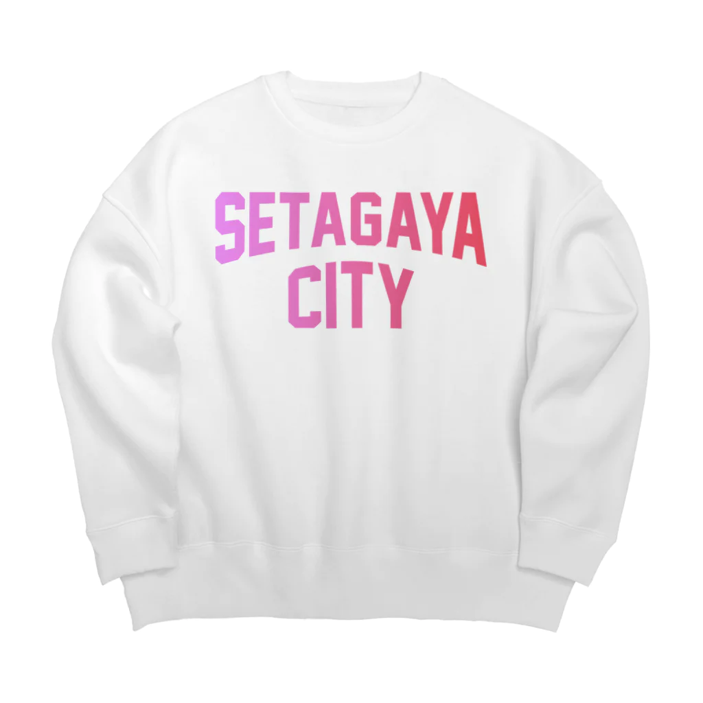 JIMOTO Wear Local Japanの世田谷区 SETAGAYA CITY ロゴピンク ビッグシルエットスウェット