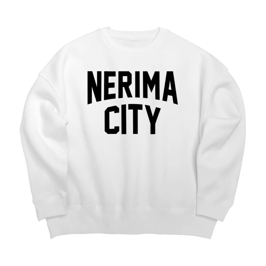 JIMOTO Wear Local Japanの練馬区 NERIMA CITY ロゴブラック Big Crew Neck Sweatshirt