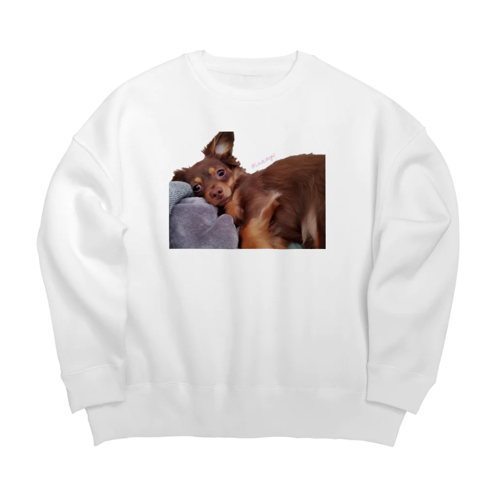 lovedogsの#Lovedogs Big Crew Neck Sweatshirt