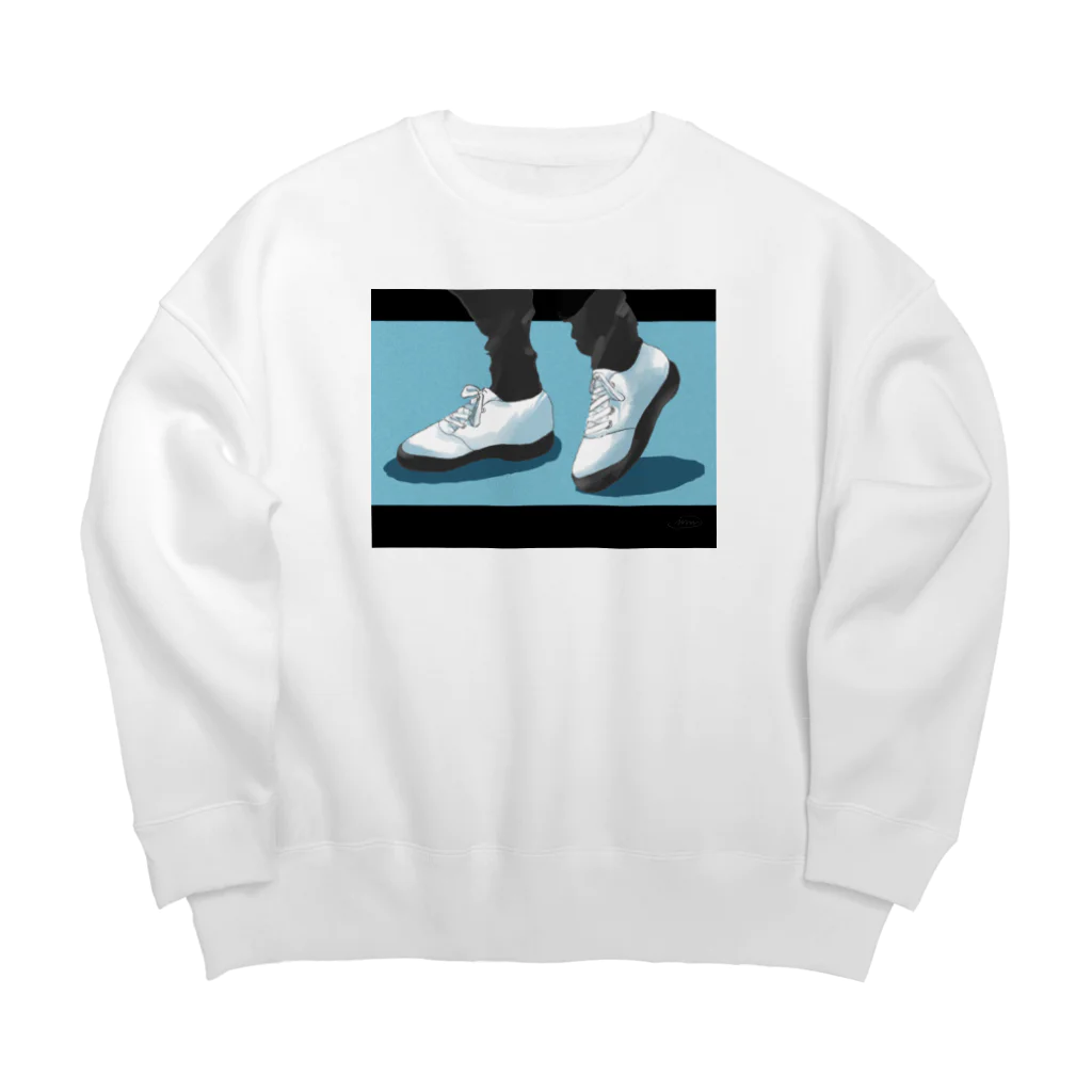 memememomomoのスニーカー1 Big Crew Neck Sweatshirt