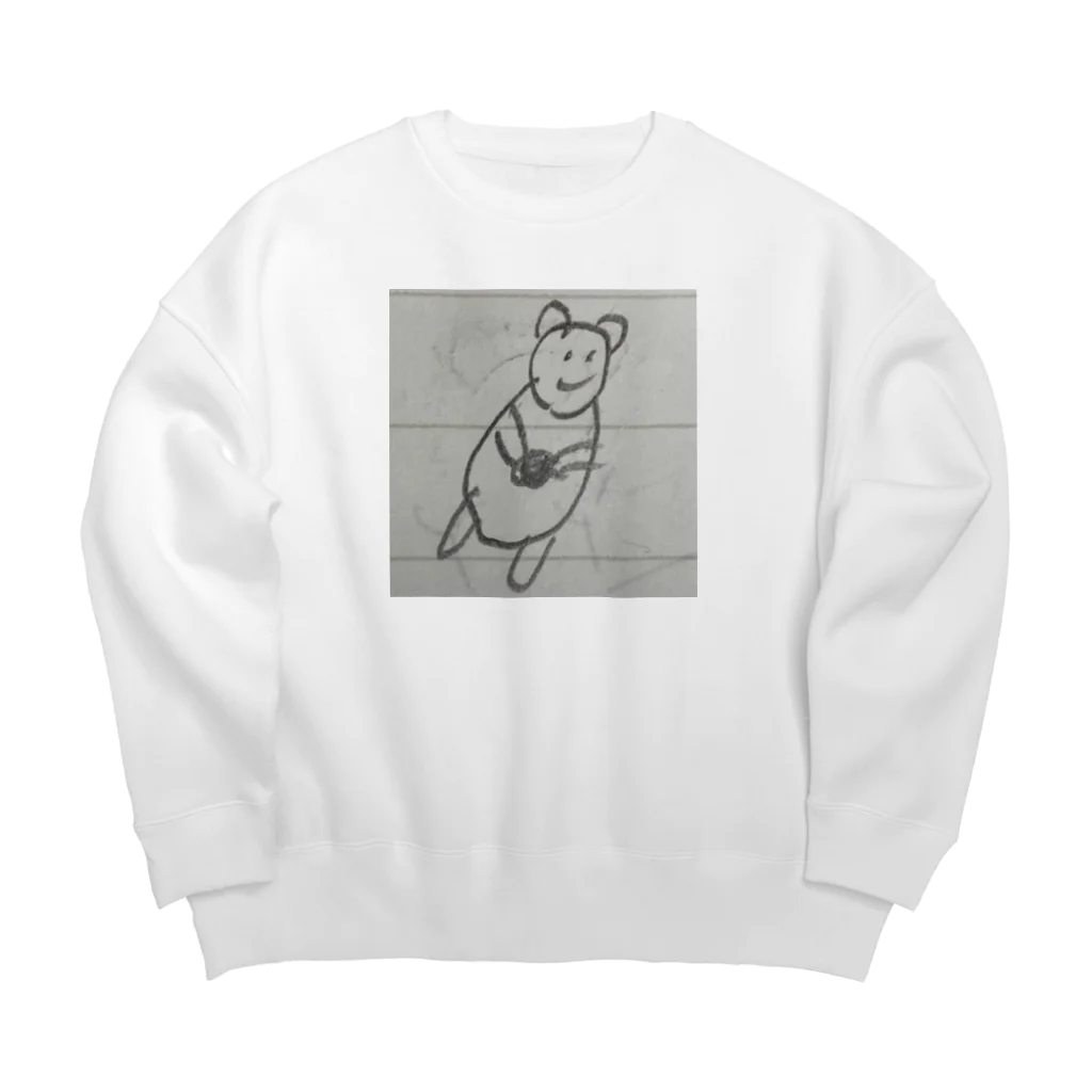 じゃがいもパークのラッコさん Big Crew Neck Sweatshirt