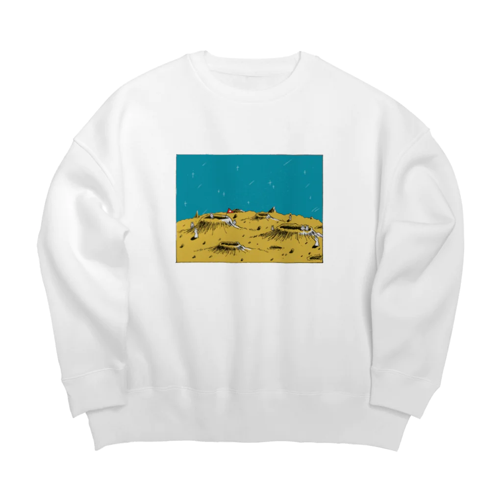 アイロニーの月面 Big Crew Neck Sweatshirt