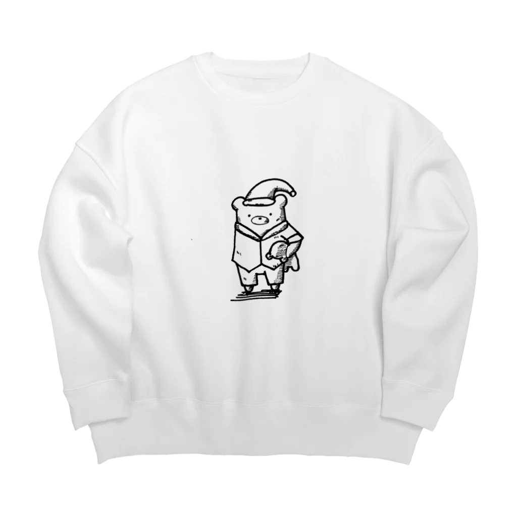 黒瀬のくまの 寝る前のくま Big Crew Neck Sweatshirt