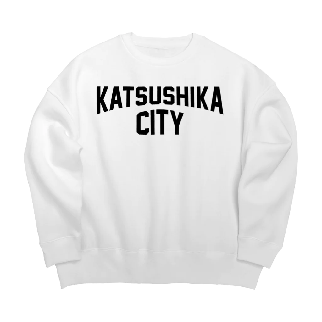 JIMOTO Wear Local Japanの葛飾区 KATSUSHIKA CITY ロゴブラック ビッグシルエットスウェット