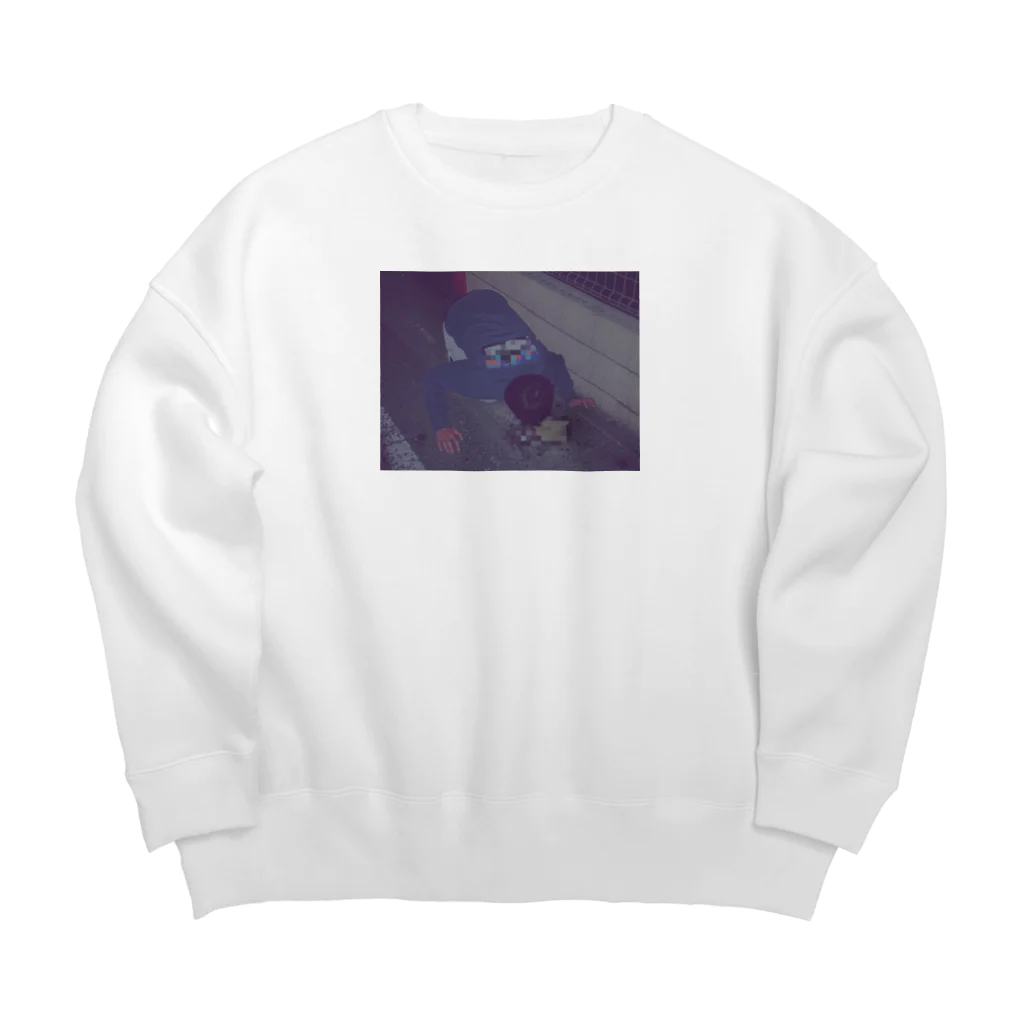 酔いどれの宅飲み Big Crew Neck Sweatshirt