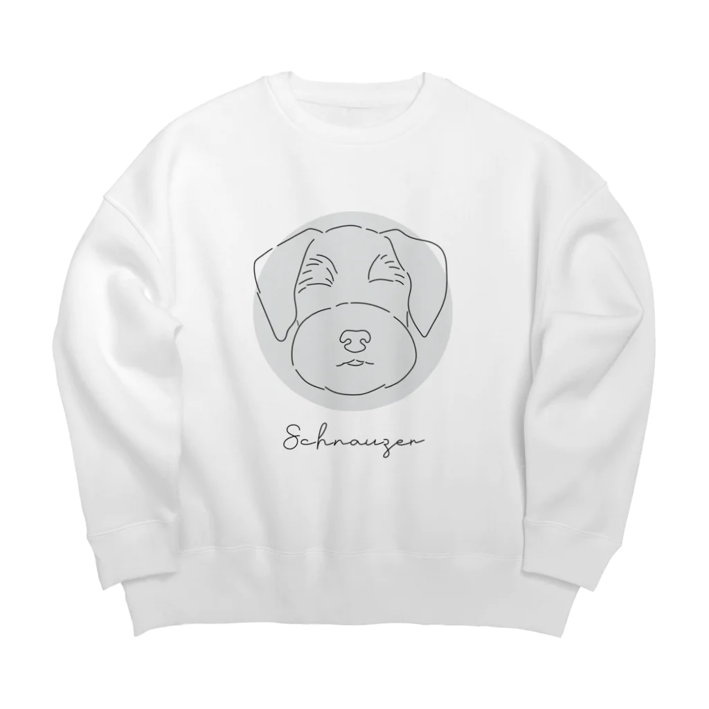 & dog.のミニチュアシュナウザー Big Crew Neck Sweatshirt