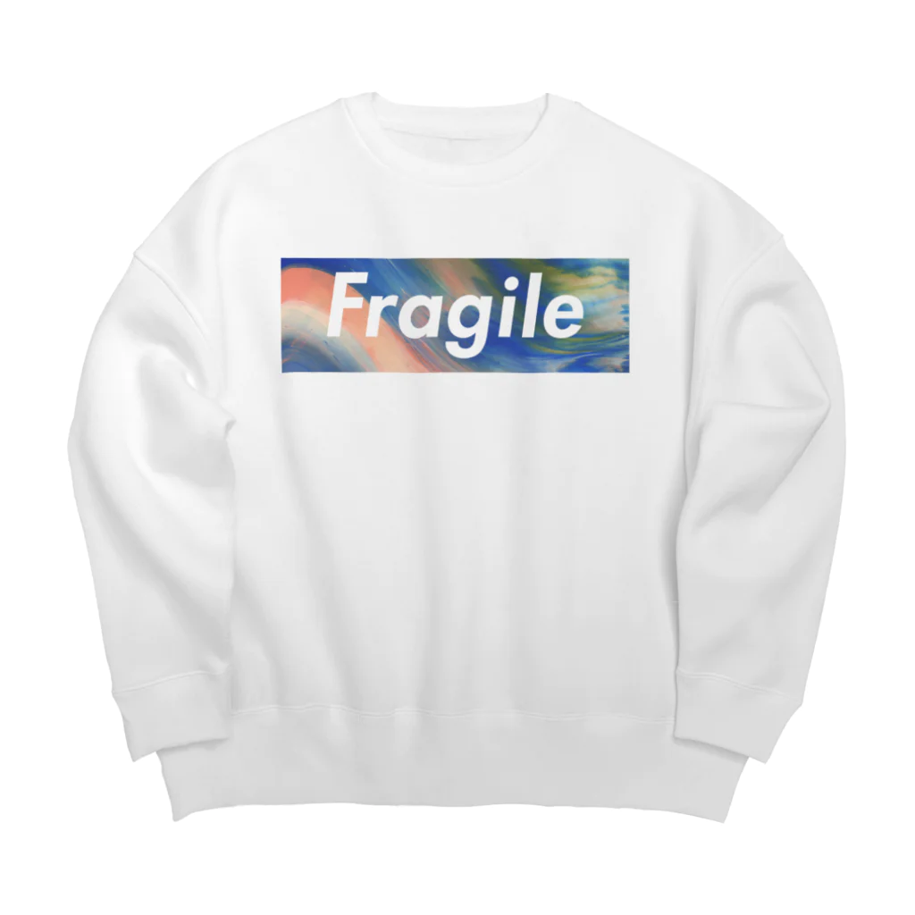 blankblackのPaint on fragile ビッグシルエットスウェット