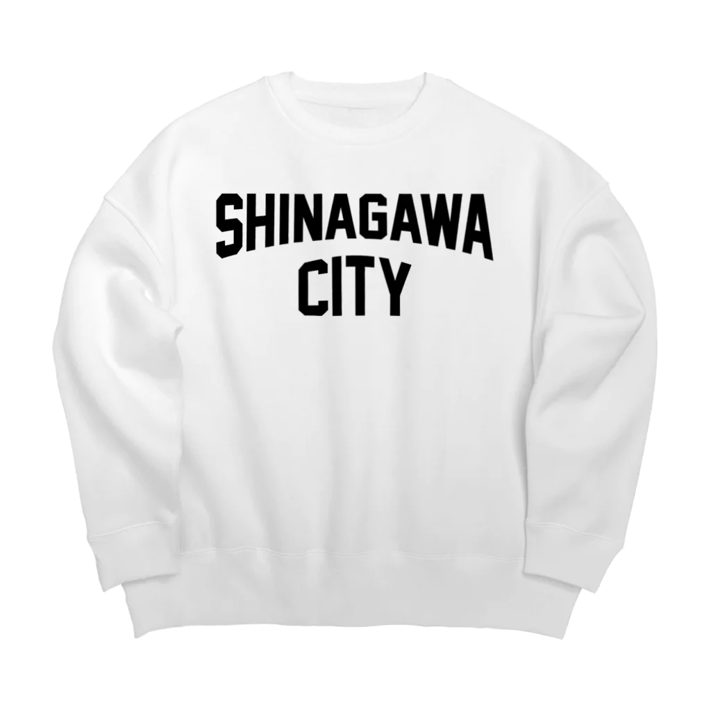 JIMOTO Wear Local Japanの品川区 SHINAGAWA CITY ロゴブラック ビッグシルエットスウェット