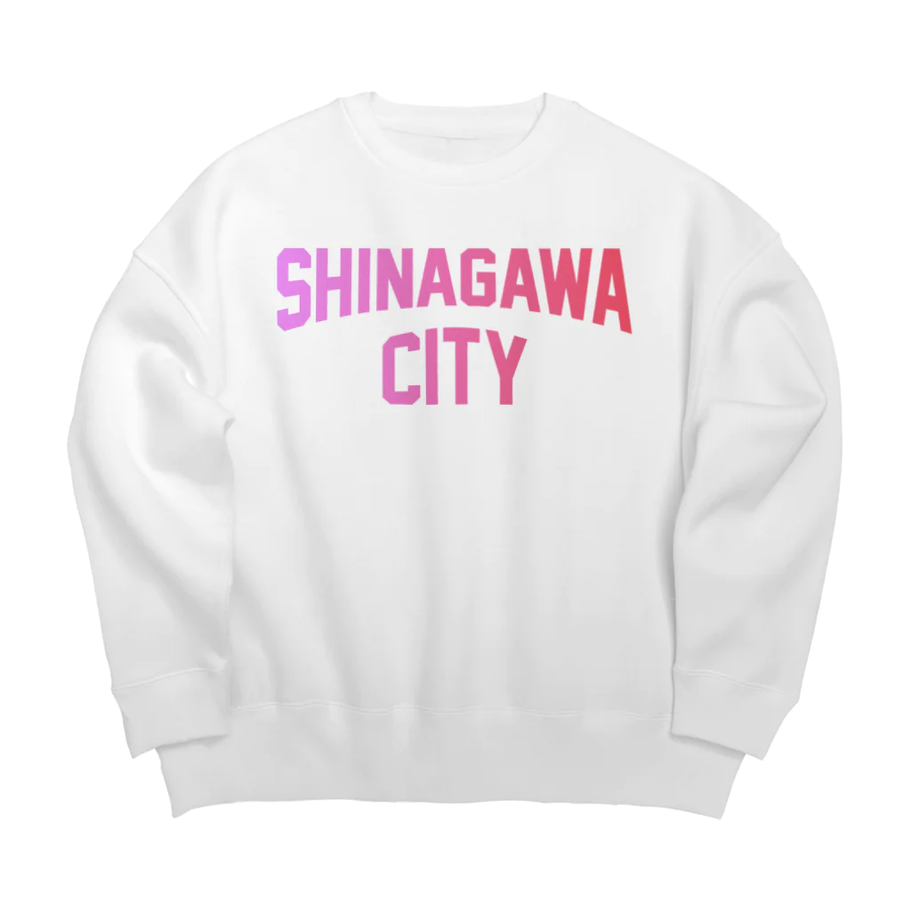 JIMOTO Wear Local Japanの品川区 SHINAGAWA CITY ロゴピンク ビッグシルエットスウェット