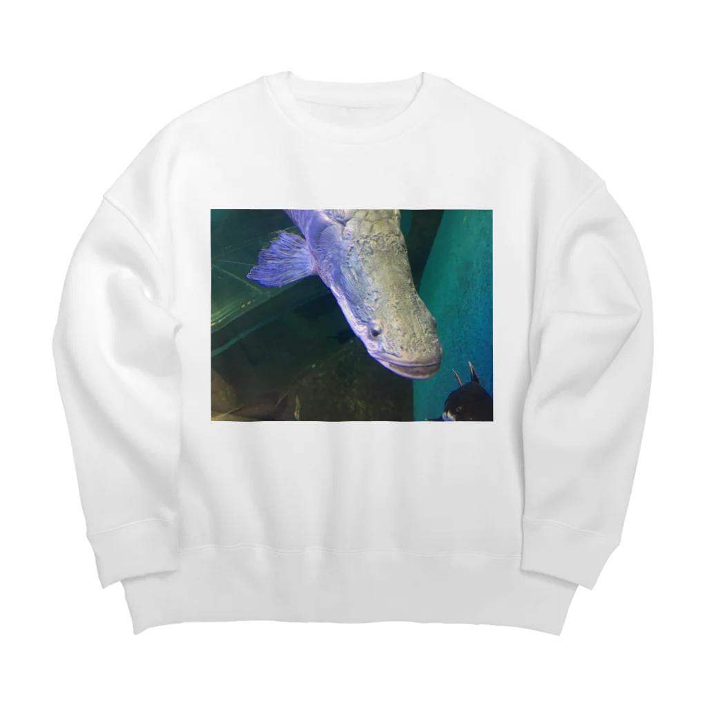 ボベベベの魚 Big Crew Neck Sweatshirt