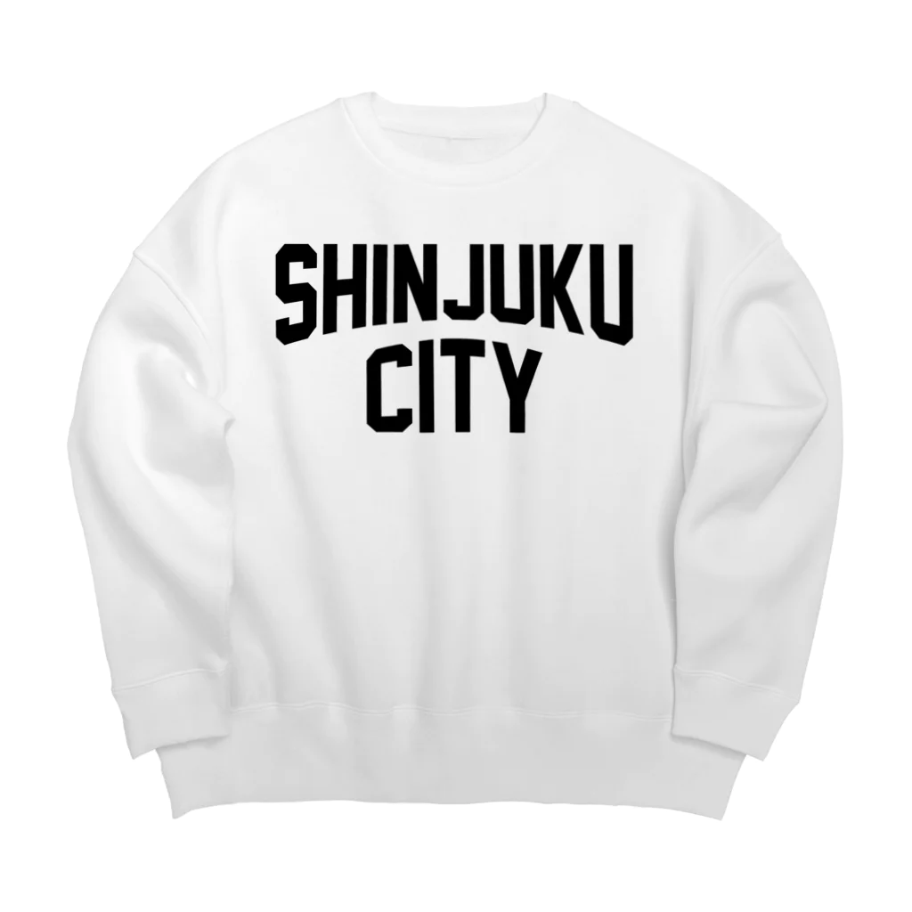 JIMOTOE Wear Local Japanの新宿区 SHINJUKU CITY ロゴブラック ビッグシルエットスウェット