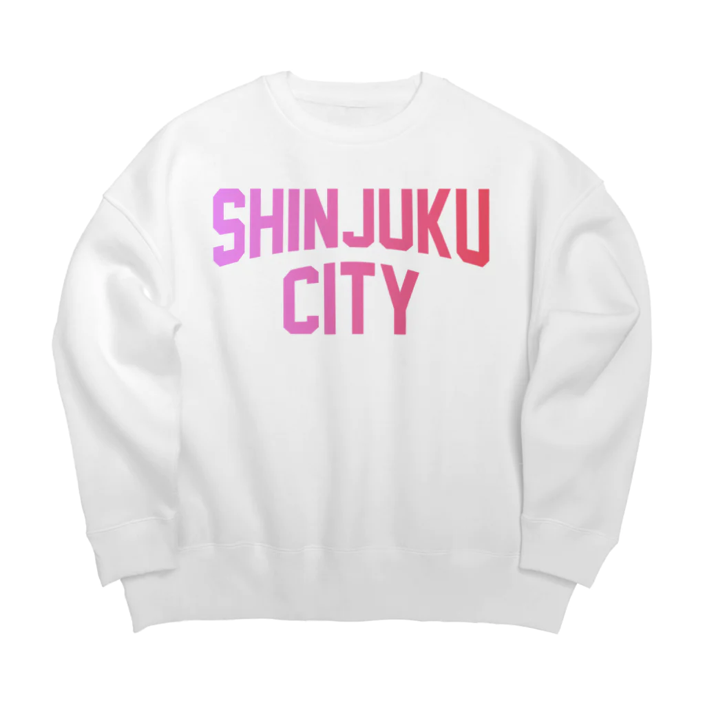 JIMOTOE Wear Local Japanの新宿区 SHINJUKU CITY ロゴピンク Big Crew Neck Sweatshirt