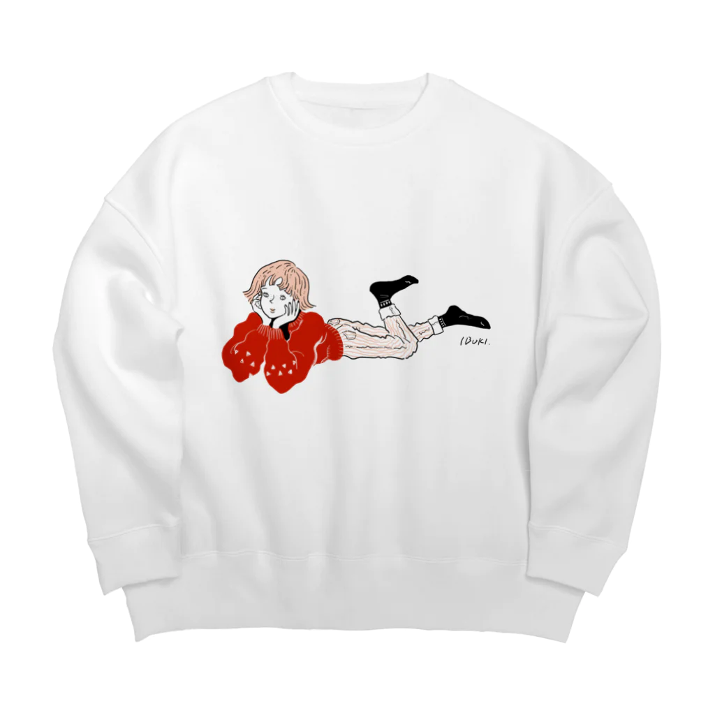 伊吹春香のくつろご。 Big Crew Neck Sweatshirt