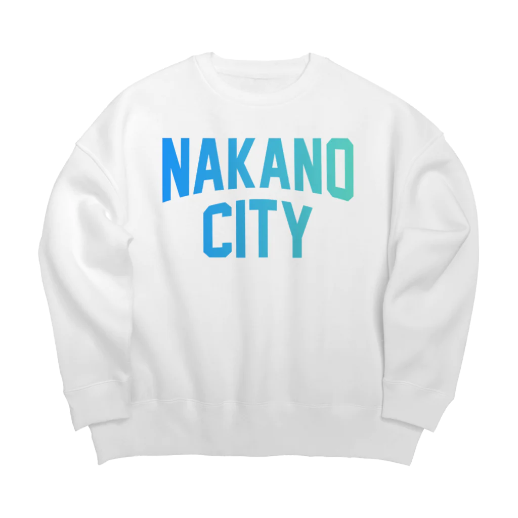 JIMOTOE Wear Local Japanの中野区 NAKANO CITY ロゴブルー ビッグシルエットスウェット