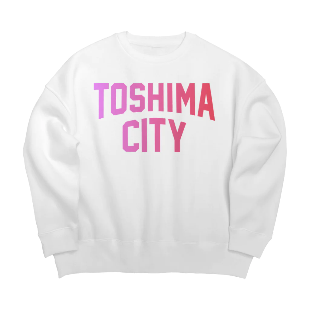 JIMOTOE Wear Local Japanの豊島区 TOSHIMA CITY ロゴピンク Big Crew Neck Sweatshirt