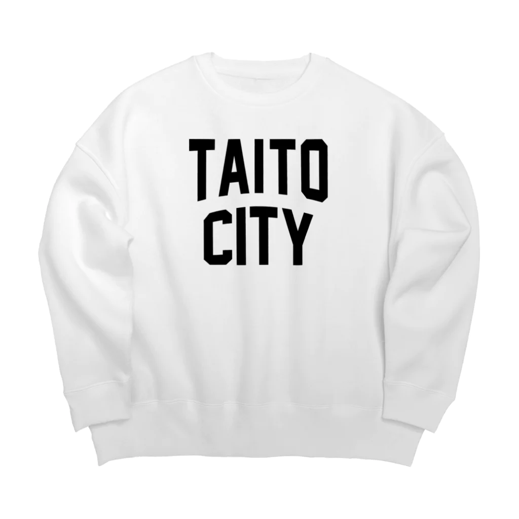 JIMOTOE Wear Local Japanの台東区 TAITO WARD ロゴブラック Big Crew Neck Sweatshirt