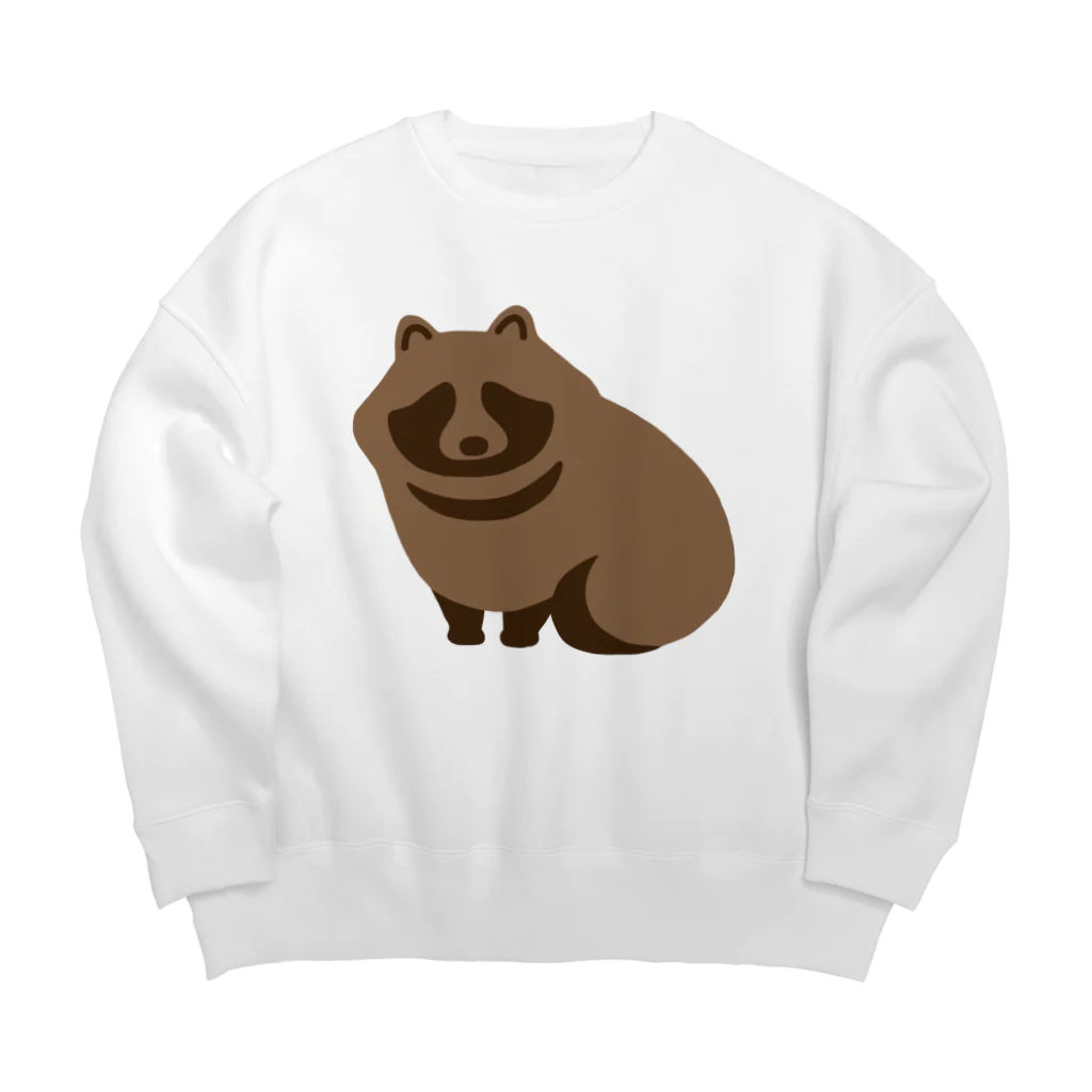 あざらしの7つどうぐのおすわりたぬきくん Big Crew Neck Sweatshirt