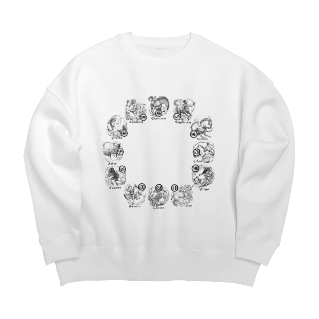 はやしやさんの黄道十二星座全部のせ Big Crew Neck Sweatshirt