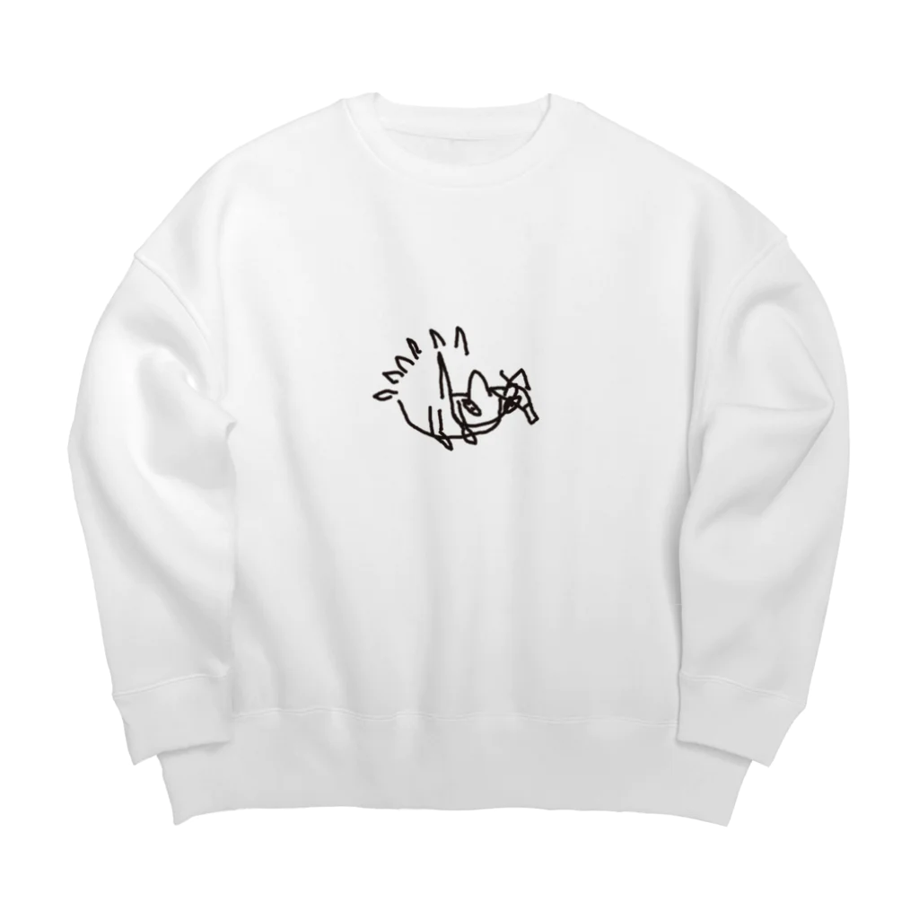 ----🍛のセンザンコウ Big Crew Neck Sweatshirt