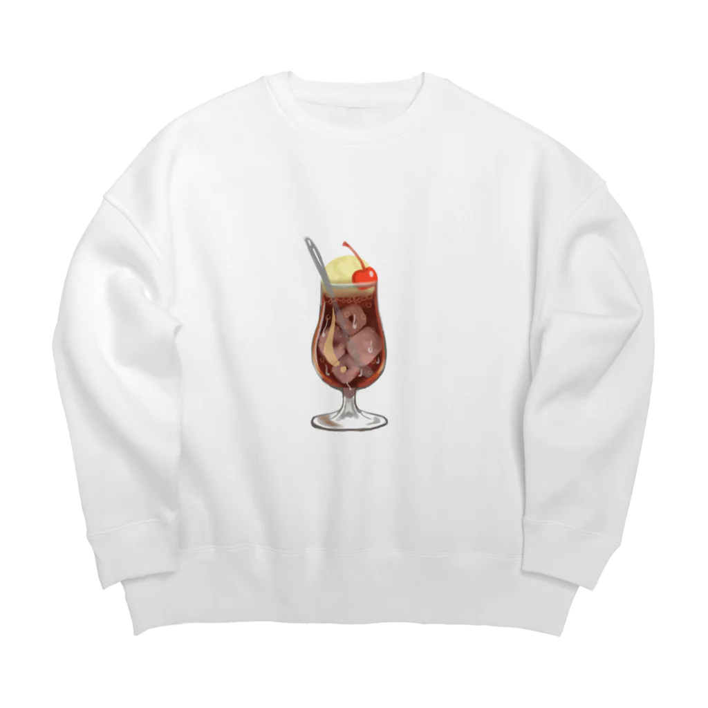 いくら丼のコーラフロート Big Crew Neck Sweatshirt