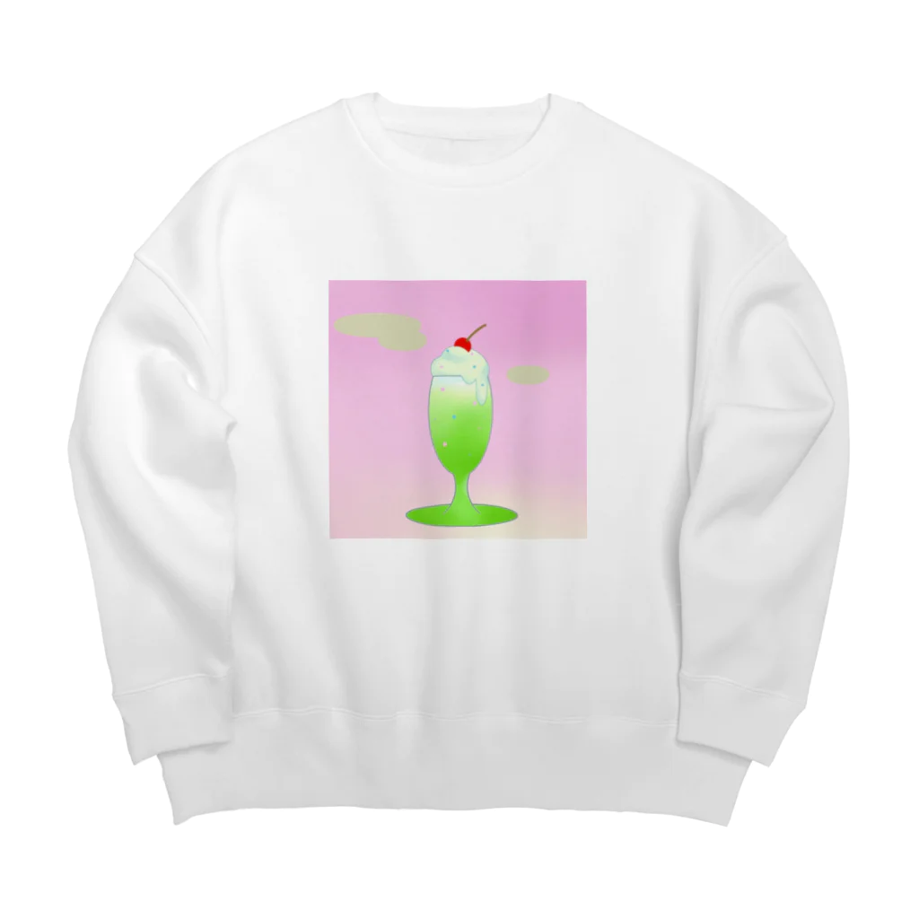 ゴミ販売店のクリームソーダ(過去作) Big Crew Neck Sweatshirt