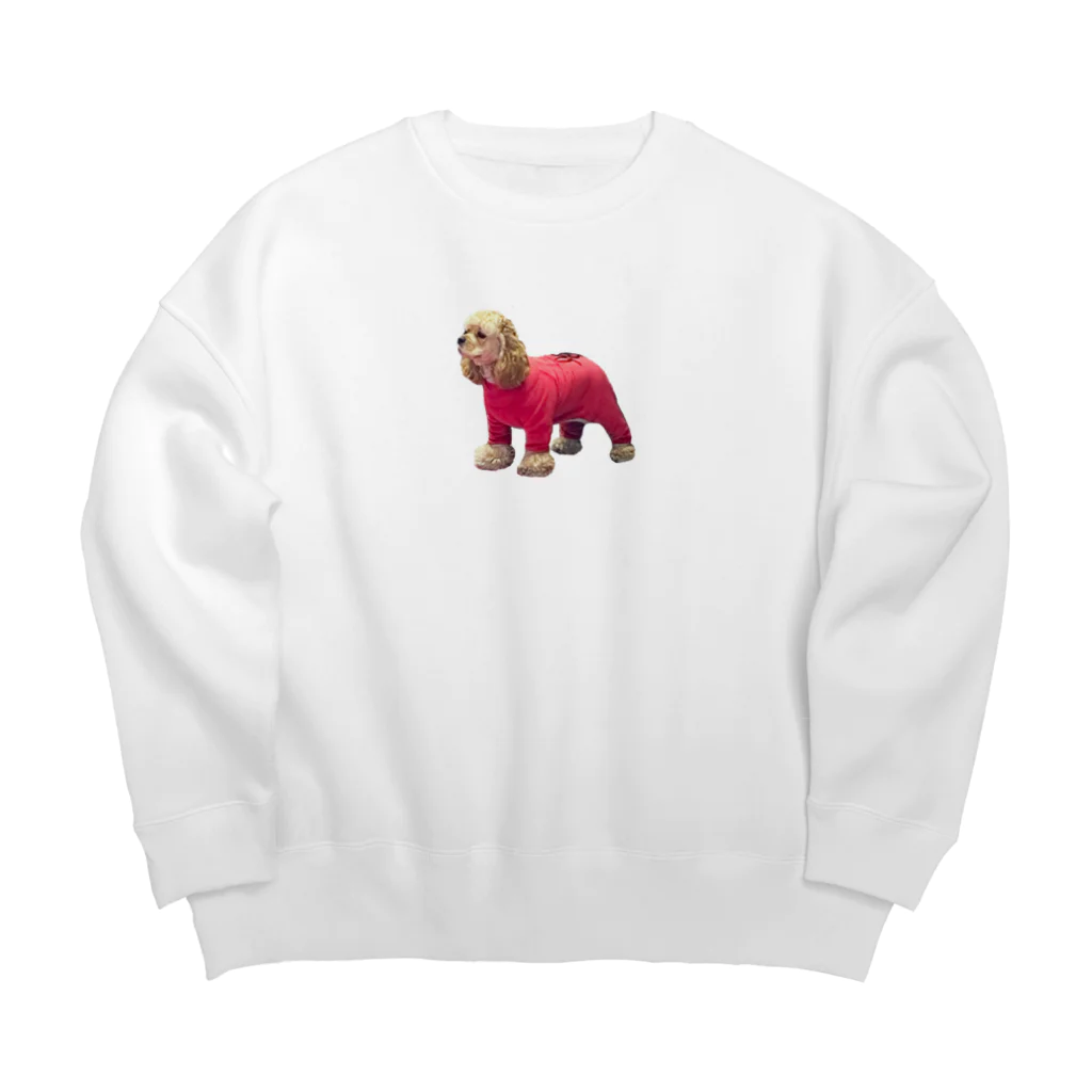 momomoinuの下北駅前のいぬ Big Crew Neck Sweatshirt