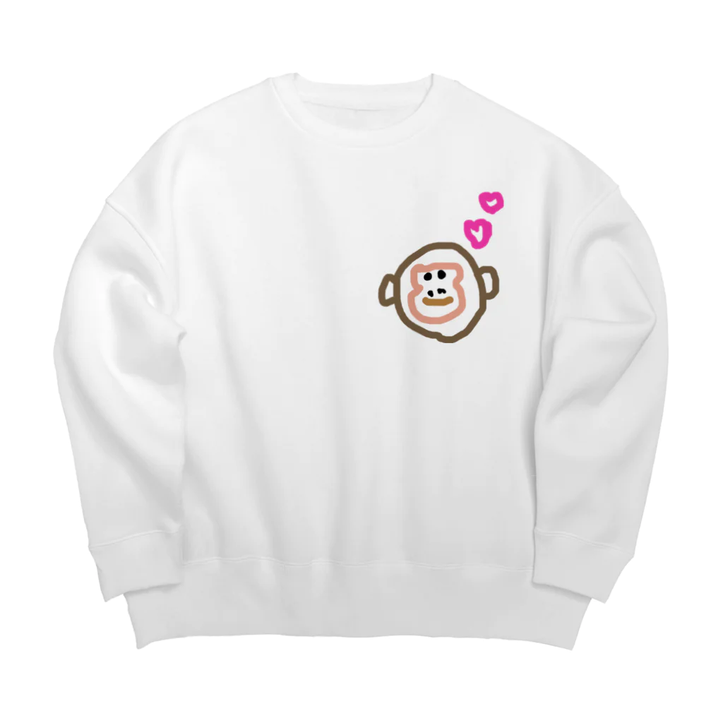 mapomapoのうほうほくん Big Crew Neck Sweatshirt