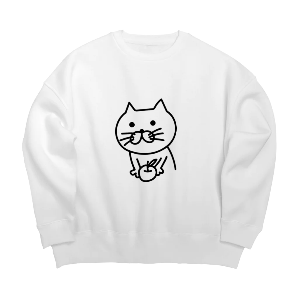 半野良猫のPOPESU-ポぺス-のねこ Big Crew Neck Sweatshirt