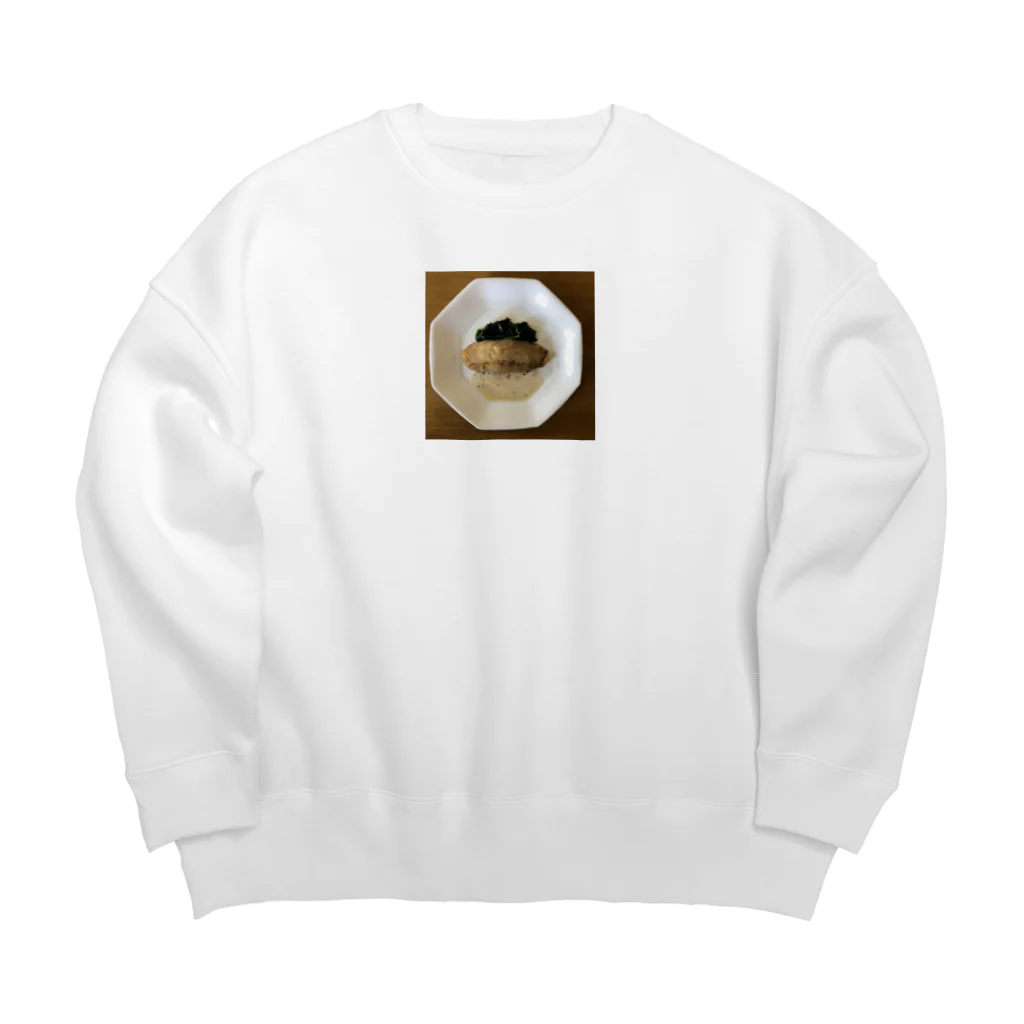 Zoninmallの舌平目のムニエル　お料理シリーズ　魚 Big Crew Neck Sweatshirt