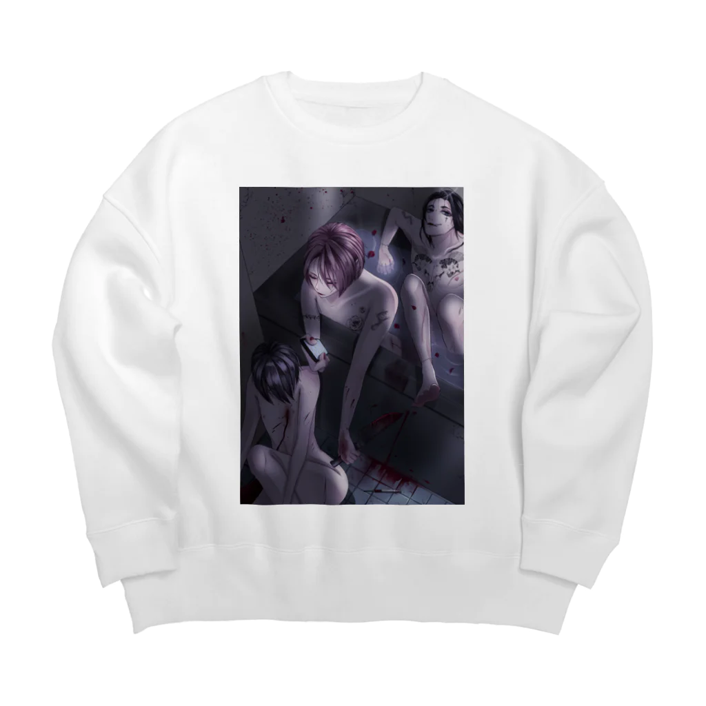 蓮乃 椿の任務完了 Big Crew Neck Sweatshirt