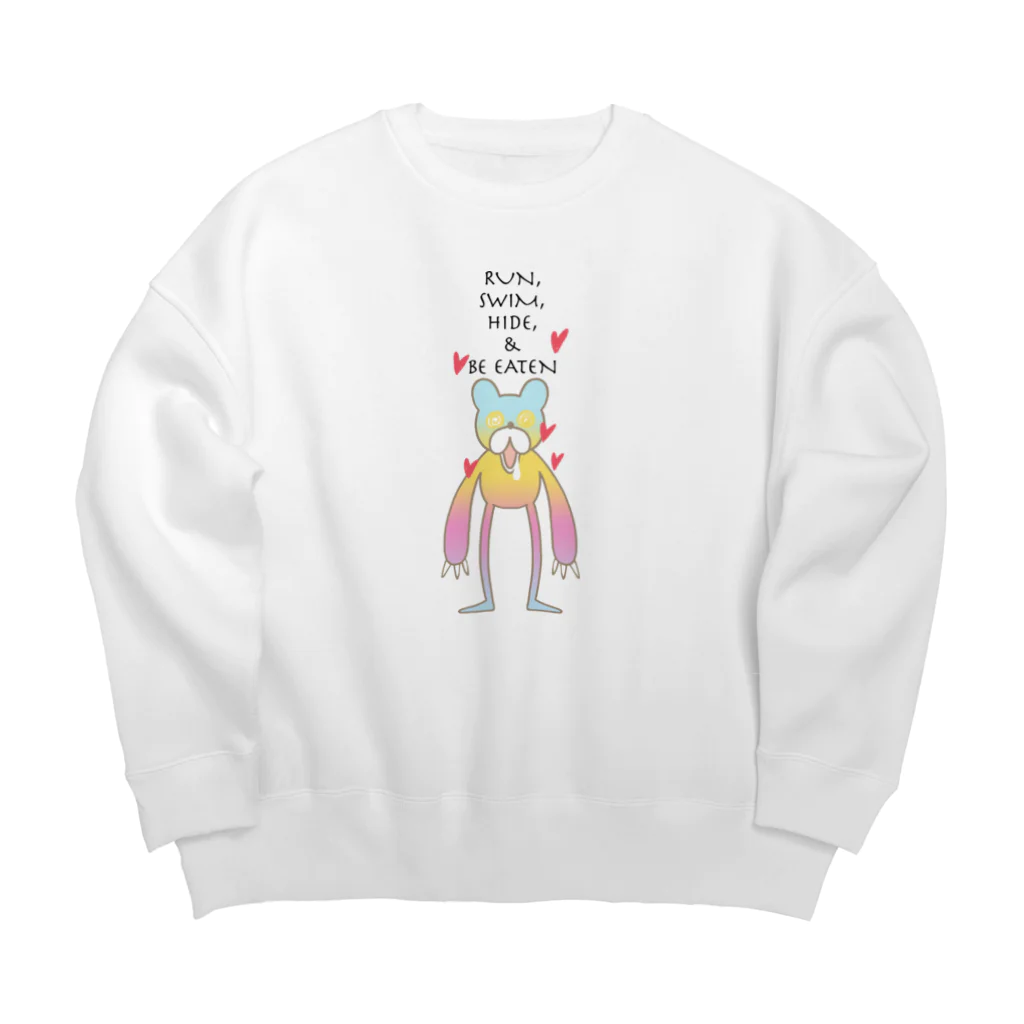 岸虎次郎　オトメの帝国18巻発売中のrun,swim,hide,& be eaten Big Crew Neck Sweatshirt