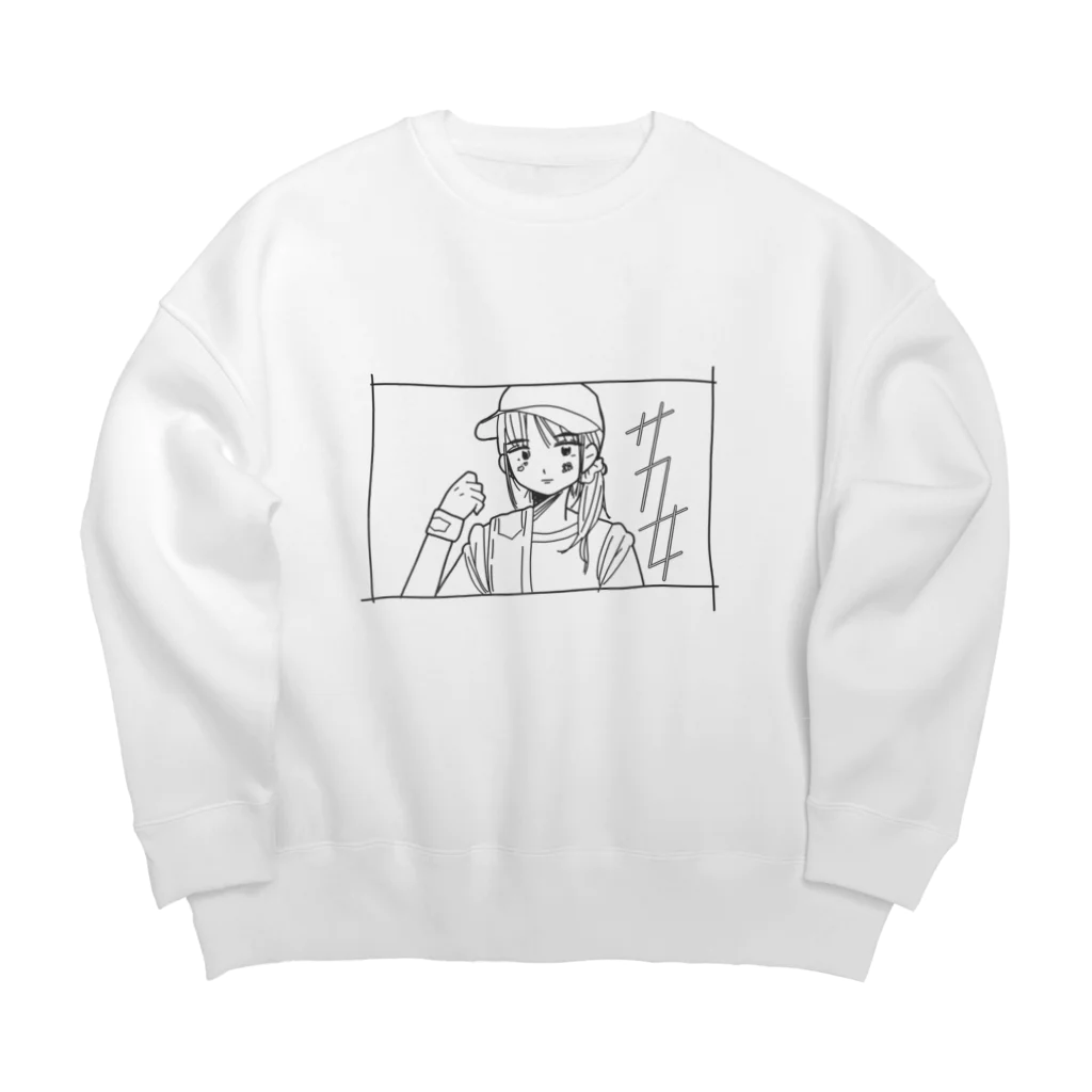 夏がーる５UMMERのそうこのサカ女 Big Crew Neck Sweatshirt