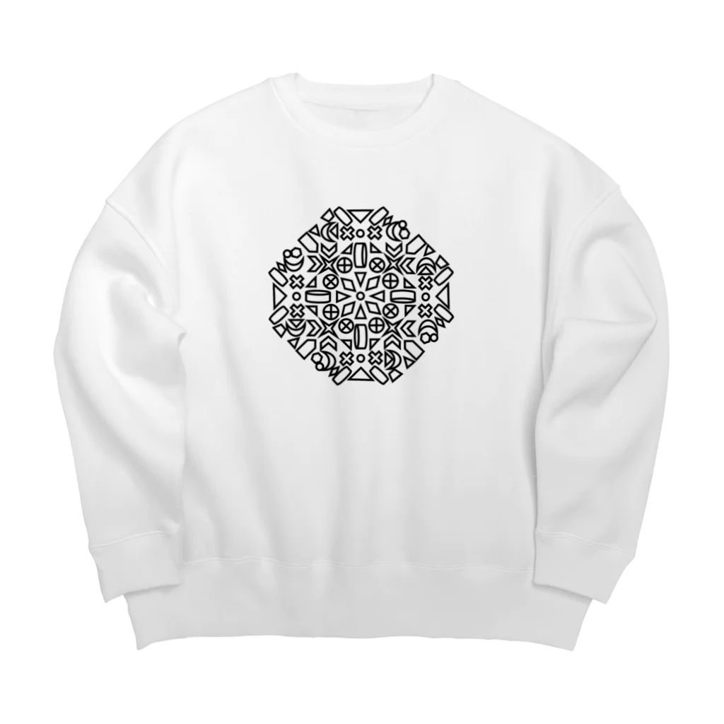 T3.（ティースリー）の幾何学模様シリーズ Big Crew Neck Sweatshirt