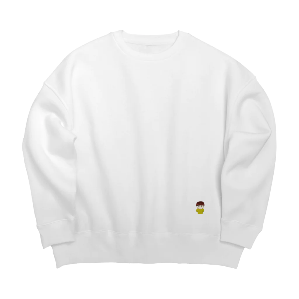 うたせのお絵描き横丁の恥ずかしがり屋くん Big Crew Neck Sweatshirt