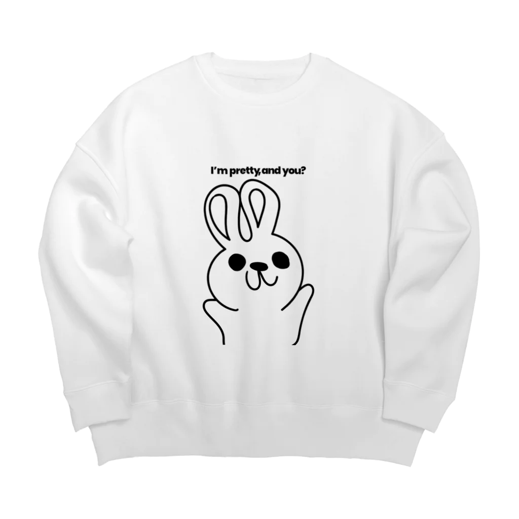 毛並みんのイラスト毛並みん・衣類 Big Crew Neck Sweatshirt