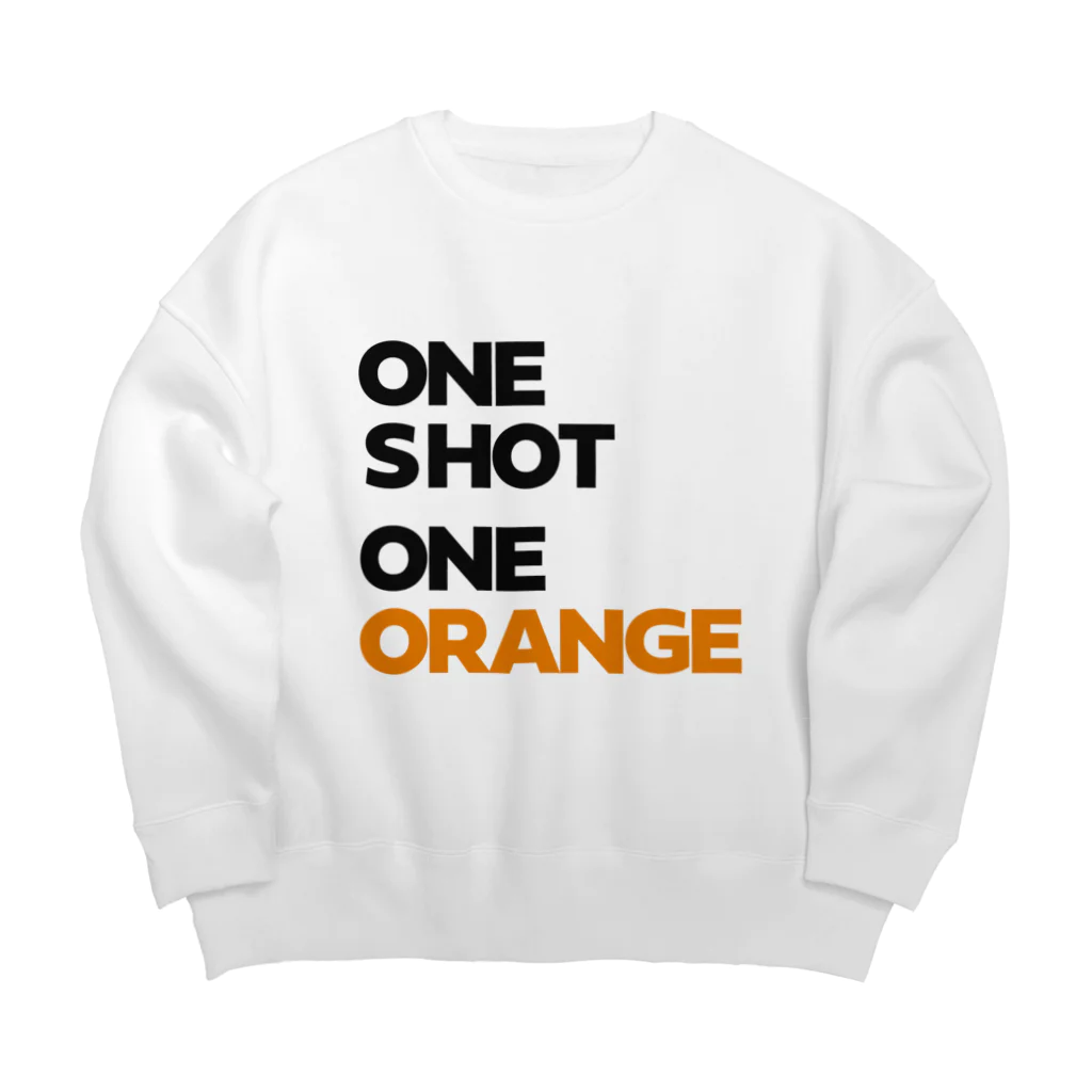 テキーラを飲まない理由がみつからないのONE SHOT ONE ORANGE Big Crew Neck Sweatshirt