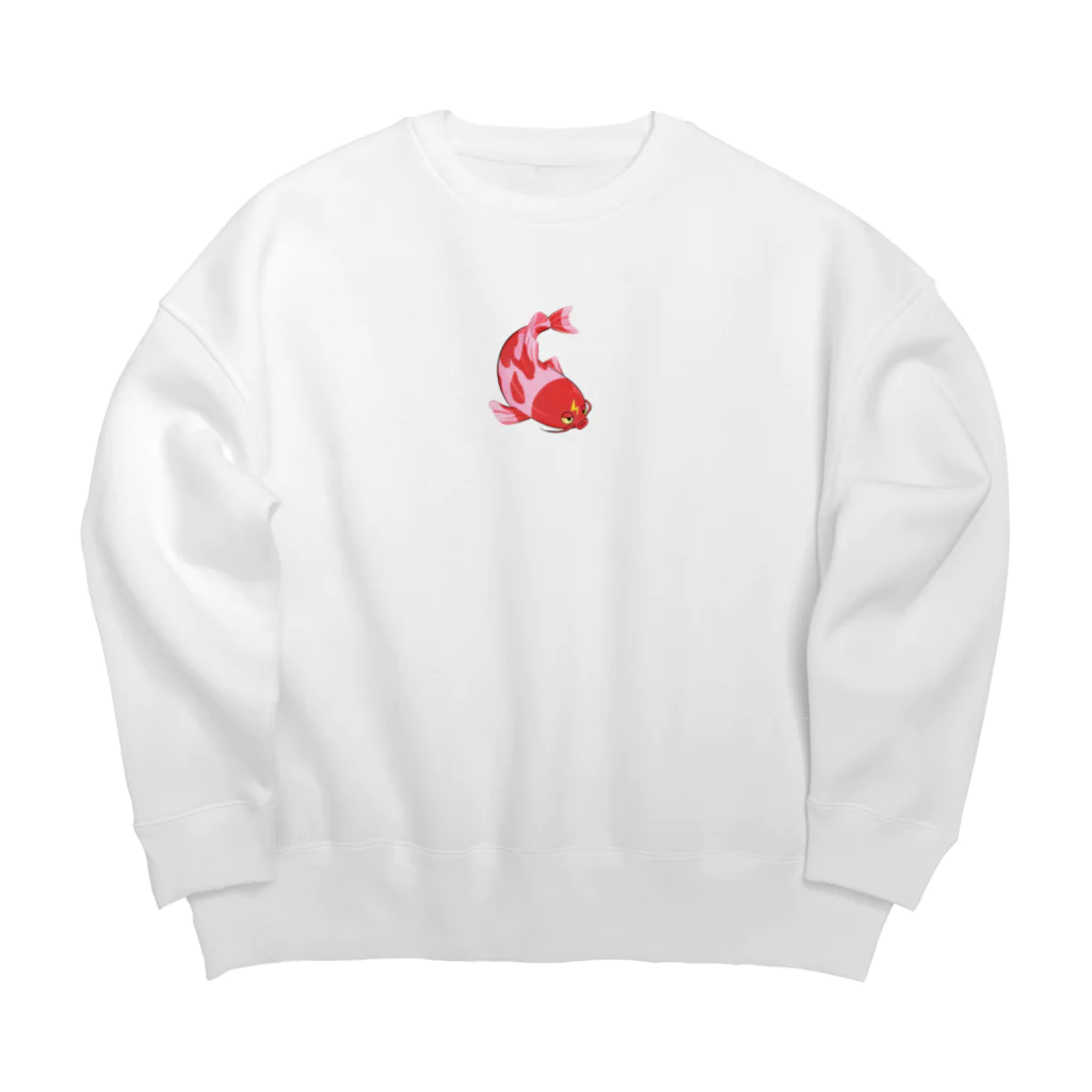 プラズマコイの雷鯉 Big Crew Neck Sweatshirt