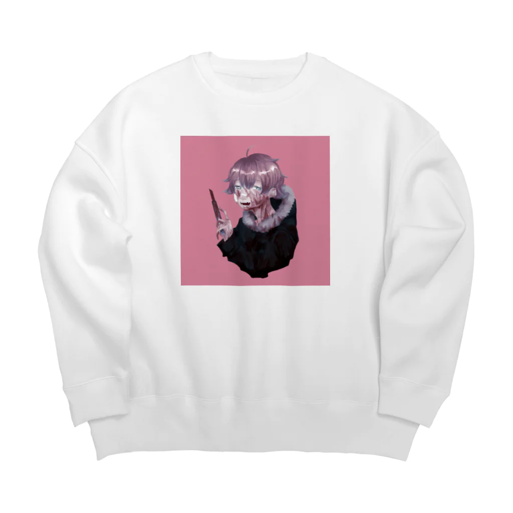 Memento Laboratory.のやっちゃったくん Big Crew Neck Sweatshirt