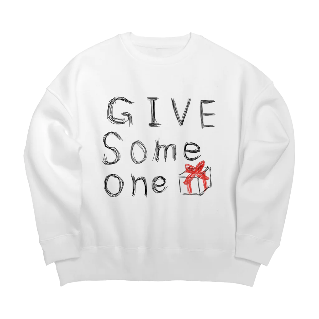 Christmas TailorのPresent to someone Big Crew Neck Sweatshirt