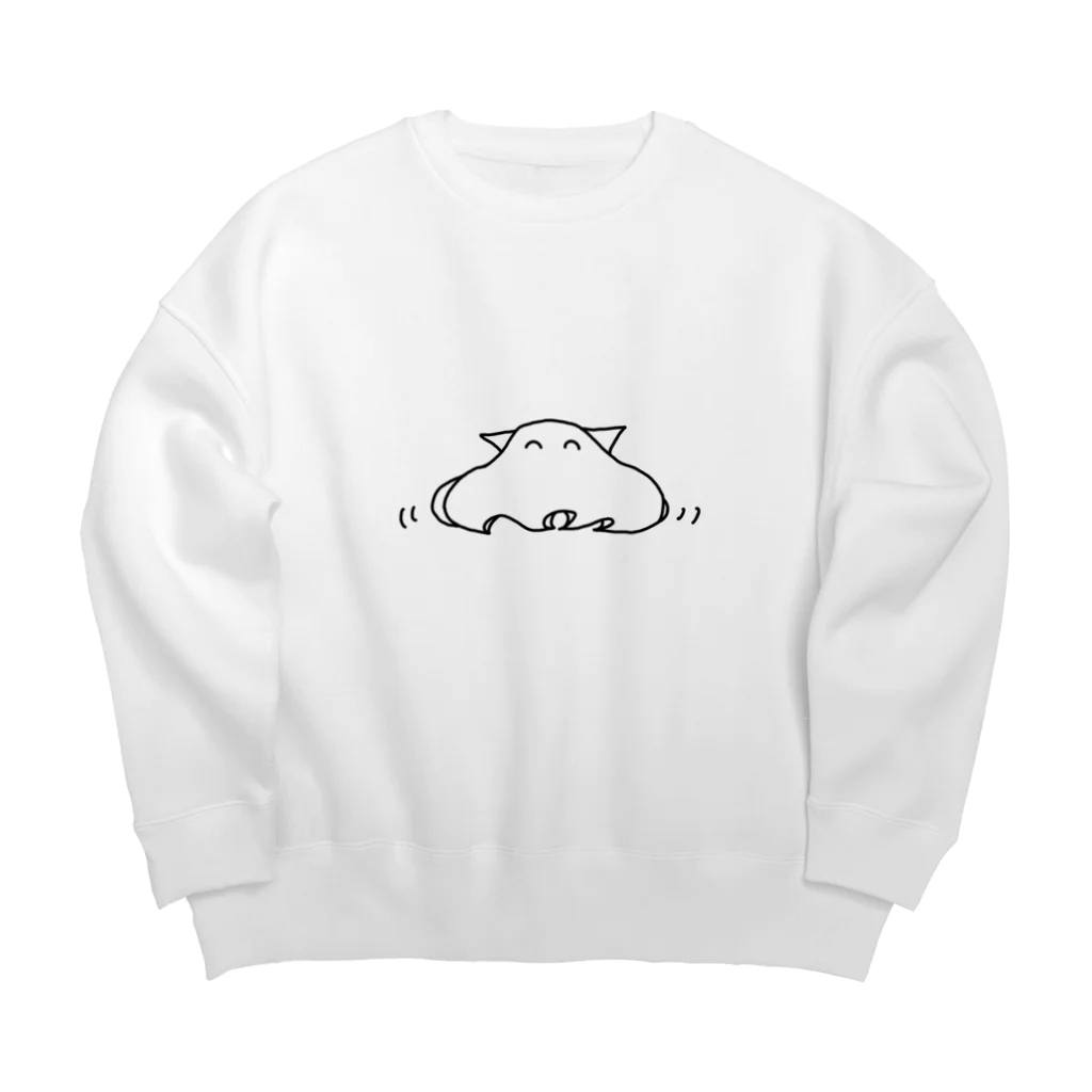 moehirogaruのふわふわメンダコ Big Crew Neck Sweatshirt