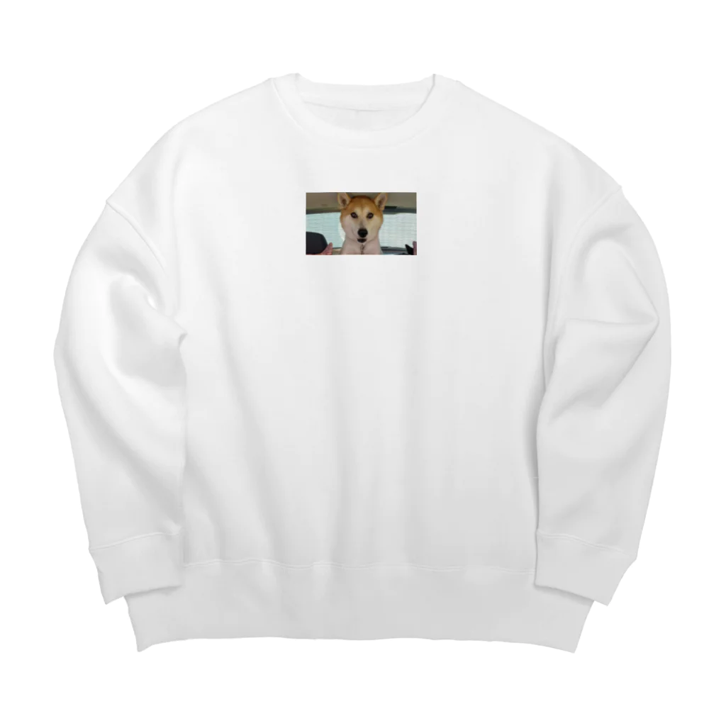 山内さんの子供たちのワンコのムサシ Big Crew Neck Sweatshirt