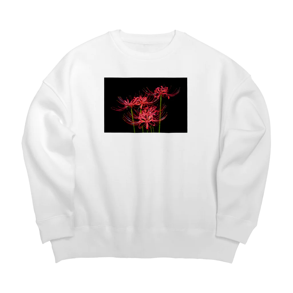 420iloveyouの紅花 Big Crew Neck Sweatshirt