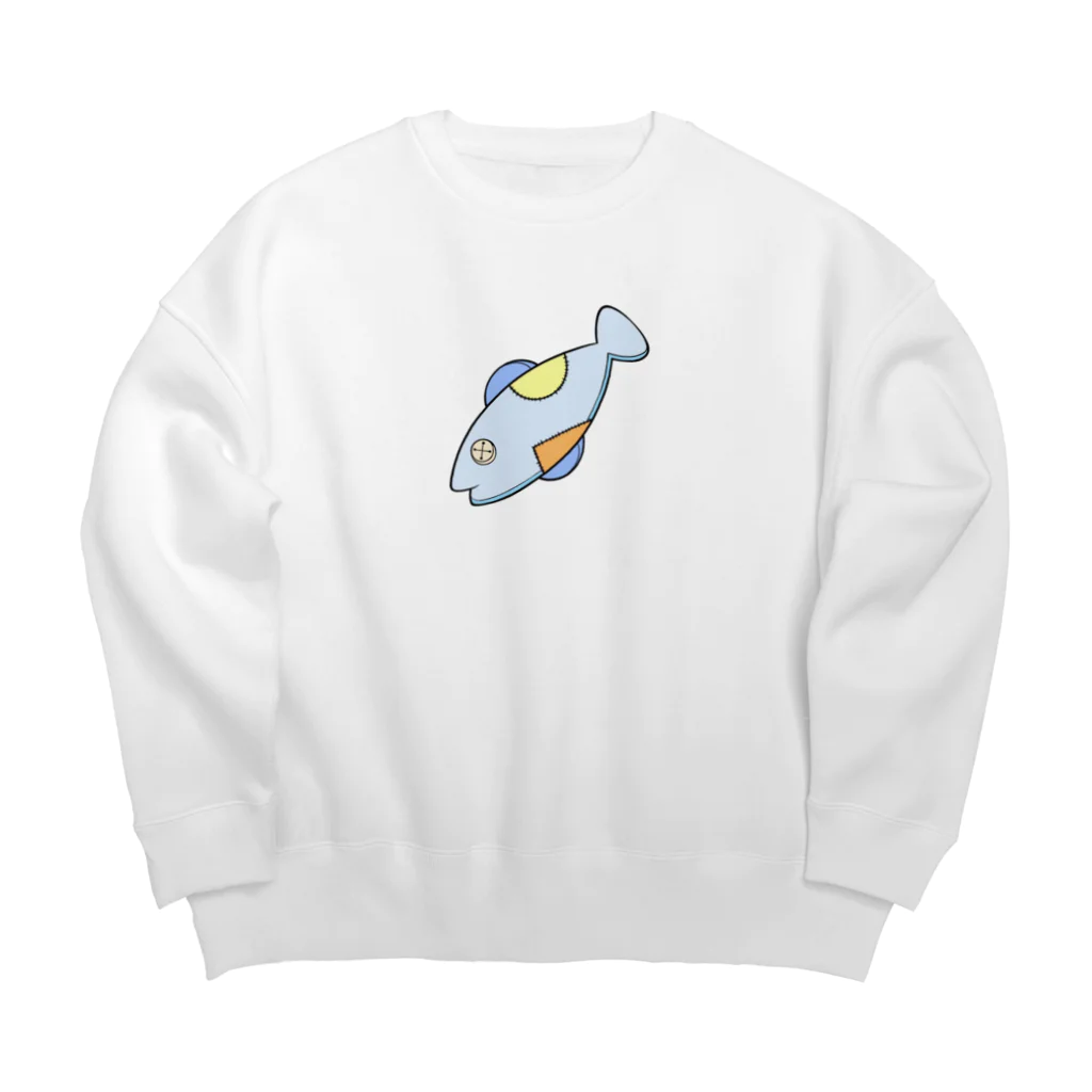 まつもこ店長のおさかなくん🐟 Big Crew Neck Sweatshirt