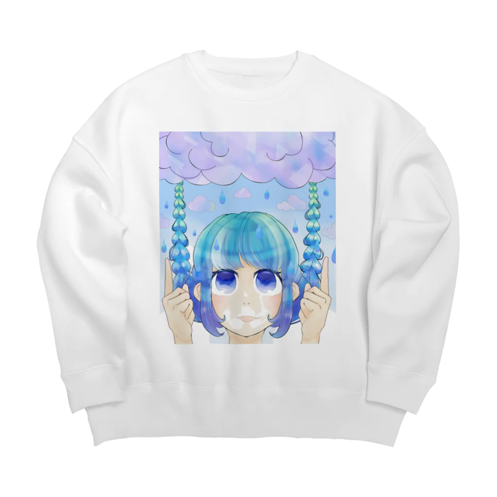 Lutzのアメフラシちゃん Big Crew Neck Sweatshirt