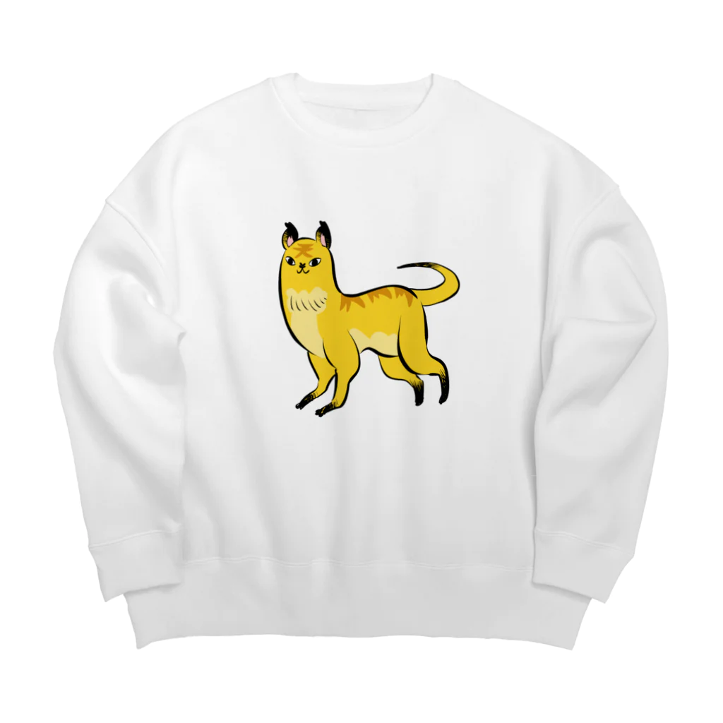 かわいい尻子玉の天啓猫さん(文字なし) Big Crew Neck Sweatshirt