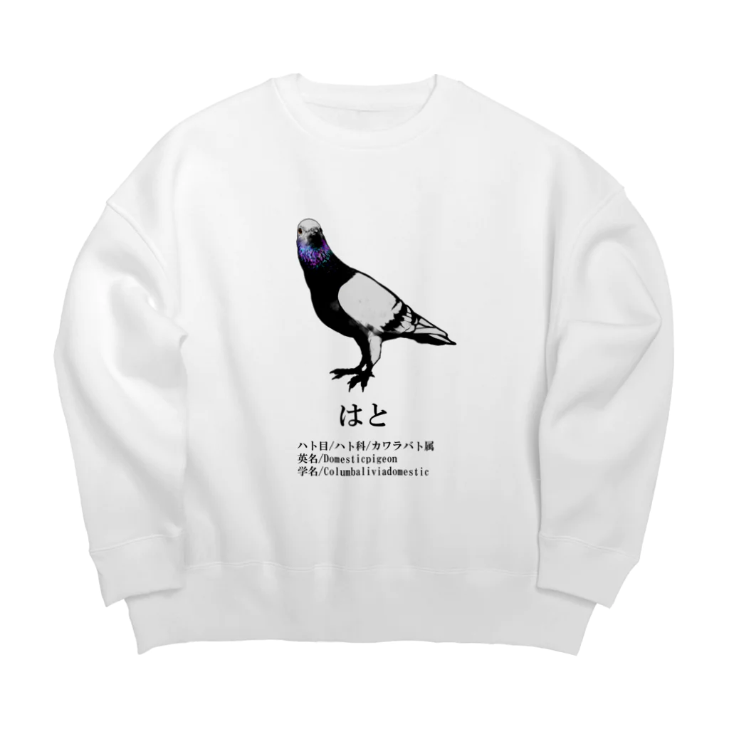 POPPOKOMU-MU-の詳細なはとの衣類 Big Crew Neck Sweatshirt